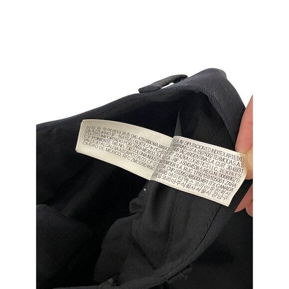 Zara Man Dress Suit Pants EU 38 US 30 Wool Navy Blue Straight Leg 5927/032 NWT - Picture 6 of 11